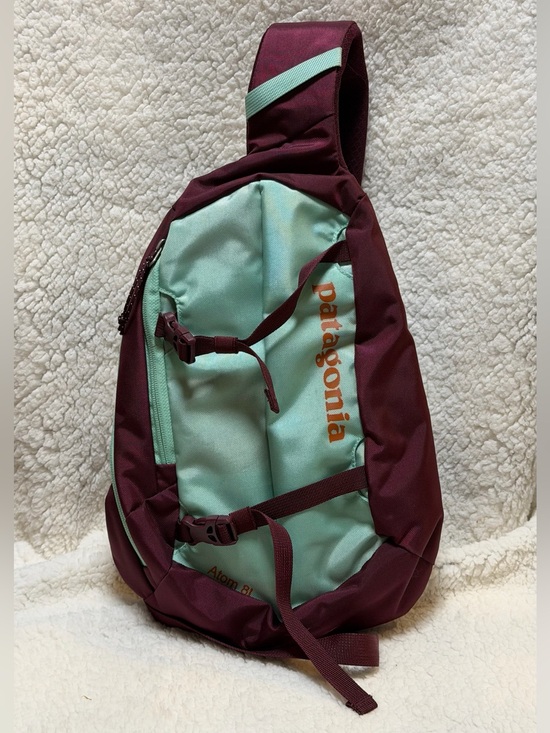 Patagonia Handbags - Patagonia Atom 8L Sling Backpack Crossbody Bag Mint Green Burgundy Purple